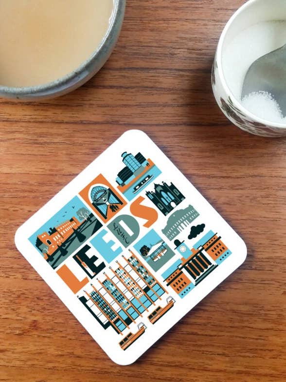 Leeds Coaster for wholesale by Susan Taylor Design