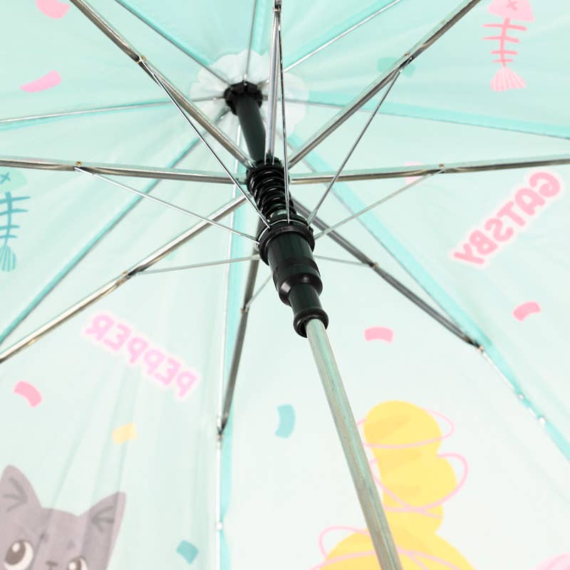 Puckator Ltd - Wholesale Umbrella - Kids - Beans & Co Cats Kids Umbrella4