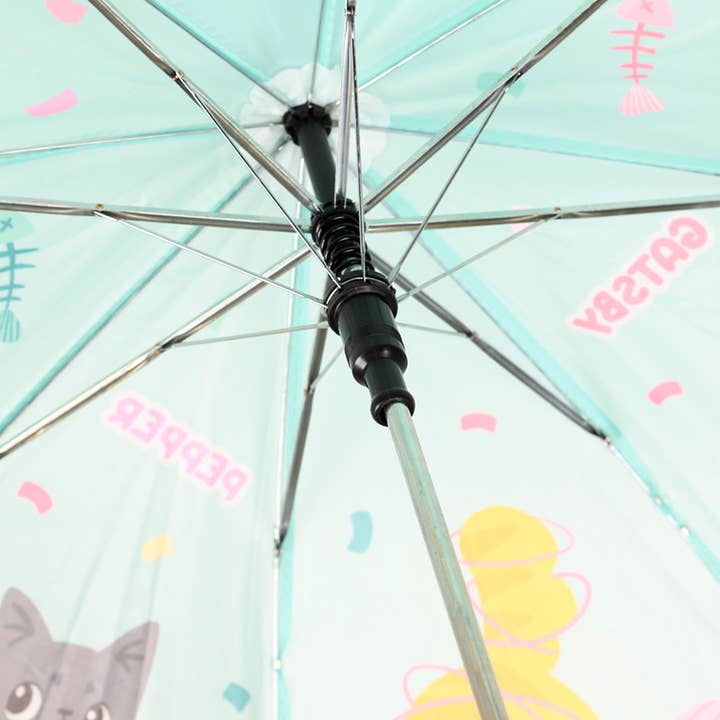 Puckator Ltd - Wholesale Umbrella - Kids - Beans & Co Cats Kids Umbrella4