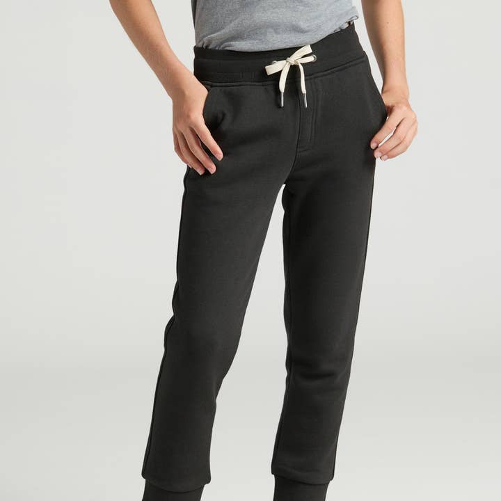Boys' Black Fleece Jogger for wholesale by True Classic