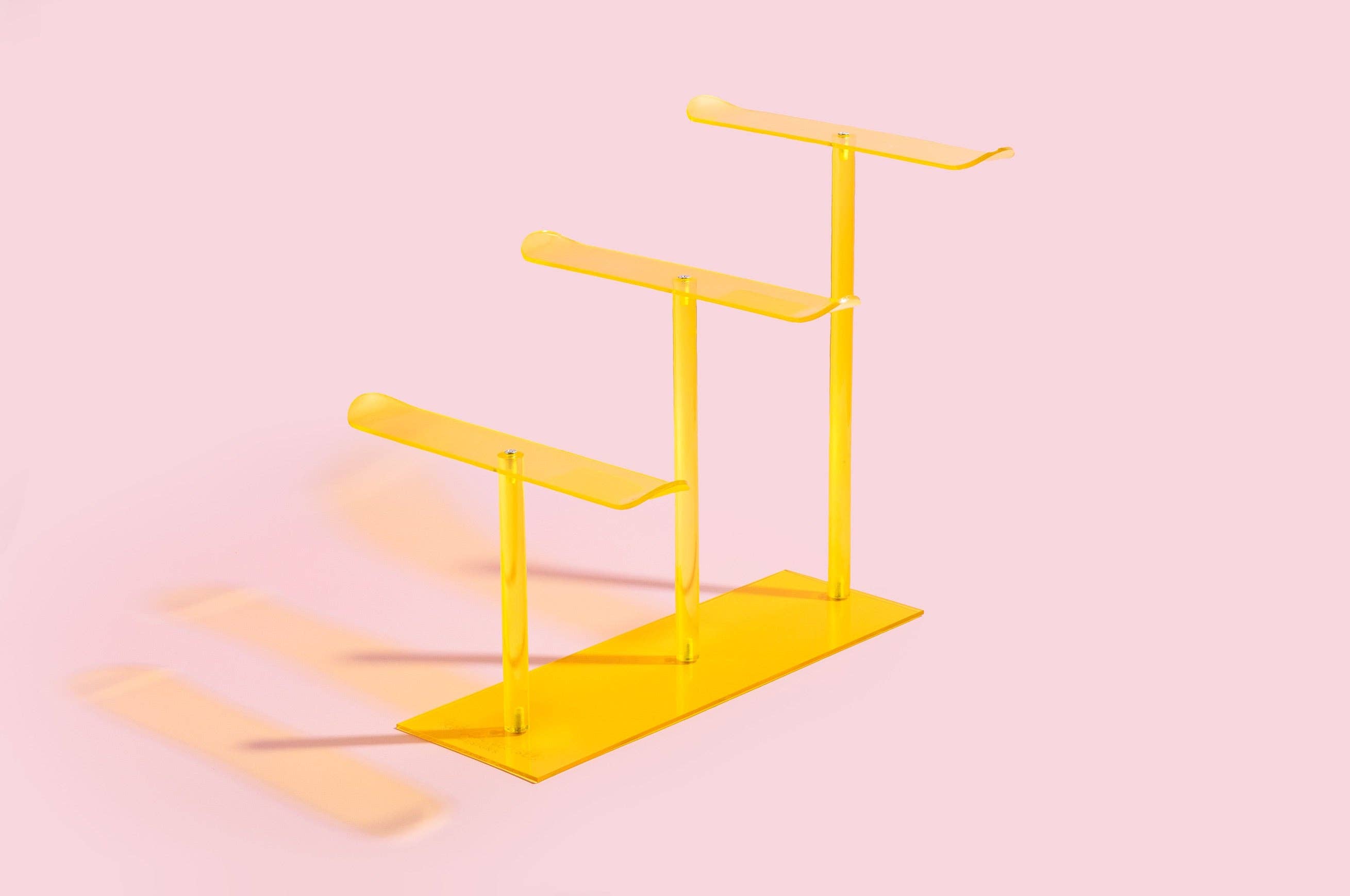 Taylor Elliott Designs - Wholesale Retailer Display - Accessories - 3-Tier Acrylic Headband Display - Yellow