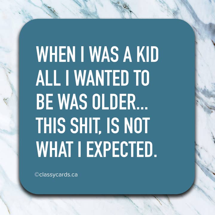 Quand j'étais un Dessous de verre pour la vente par High Cotton Gifts