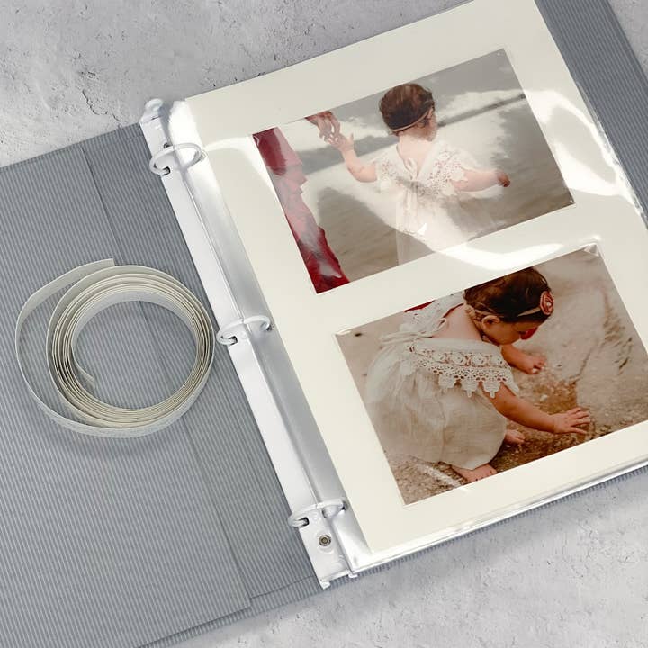 MARCELA - Wholesale Photo Album - Large Ring Bound Photo Album-Baby Shantung