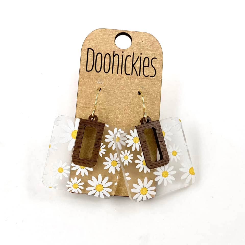 Doohickies - Wholesale Dangle Earrings - Spring Floral Bellas - Acrylic Earrings0