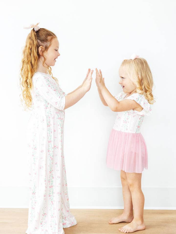 Mila & Rose - Wholesale Leotard - Kids - Fancy Florals S/S Twirl Leotard2