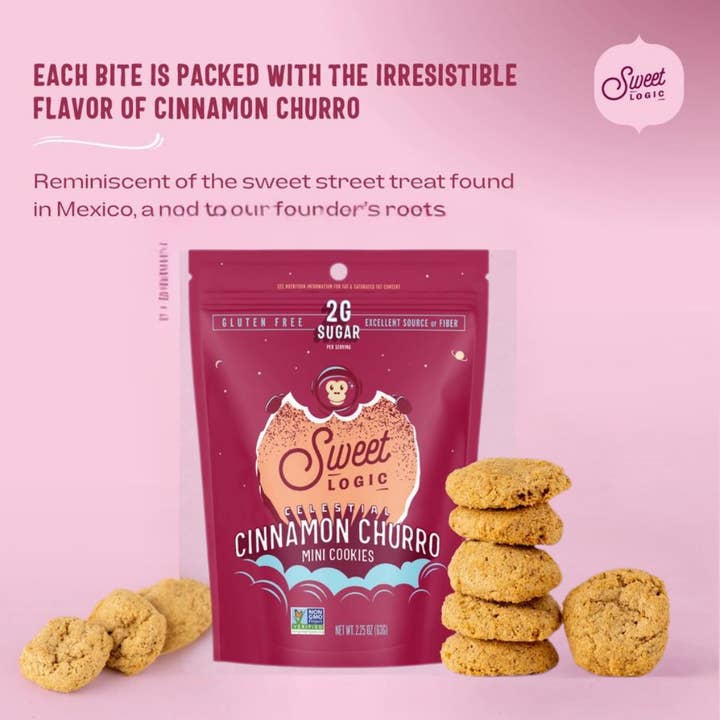 Sweet Logic - Wholesale Cookie - Cinnamon Churro Mini Cookie - Keto, Sugar-Free, Prebiotic6