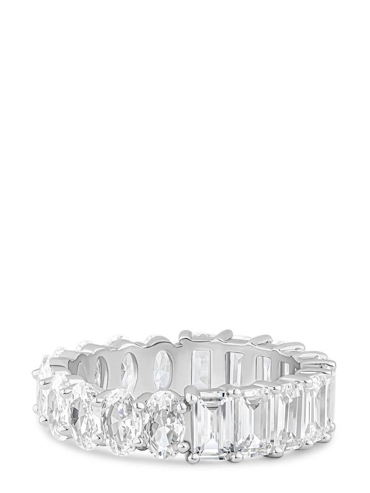 Oval and Emerald CZ Band for wholesale by CZ by Kenneth Jay Lane