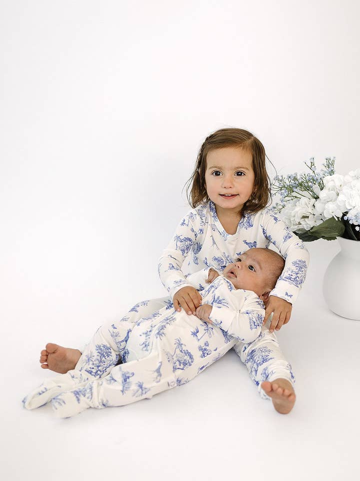 Sunday Littles - Wholesale Sleepwear Set - Kids - Slumber Pajama Set in Safari Toile3
