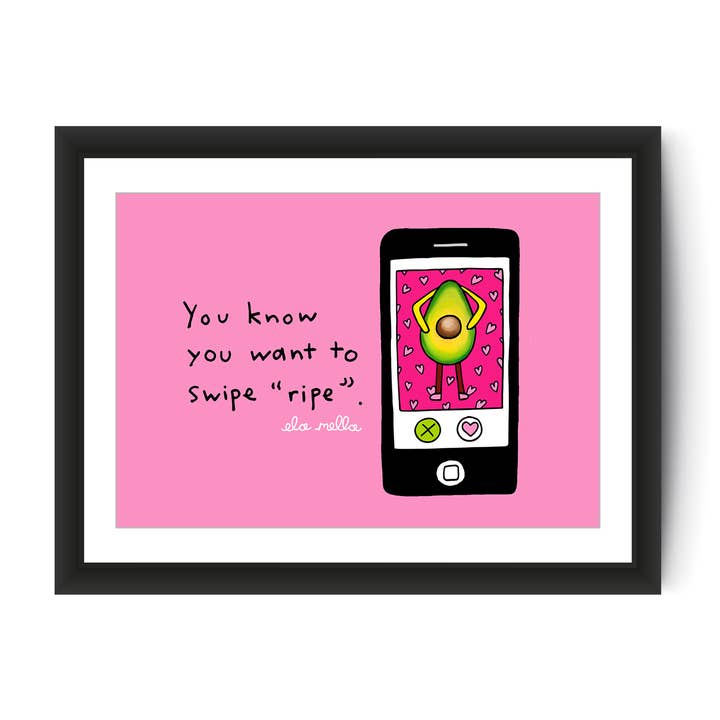 Swipe Ripe - Impresión artística para venta al por mayor de Ela Mella