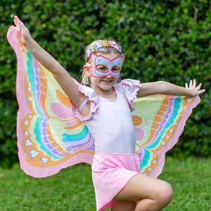 Butterfly Craze Girls' Fairy, Angel or Butterfly Wings Costume Accessories  for Parties Colors: Blue, Green, Pink, Purple