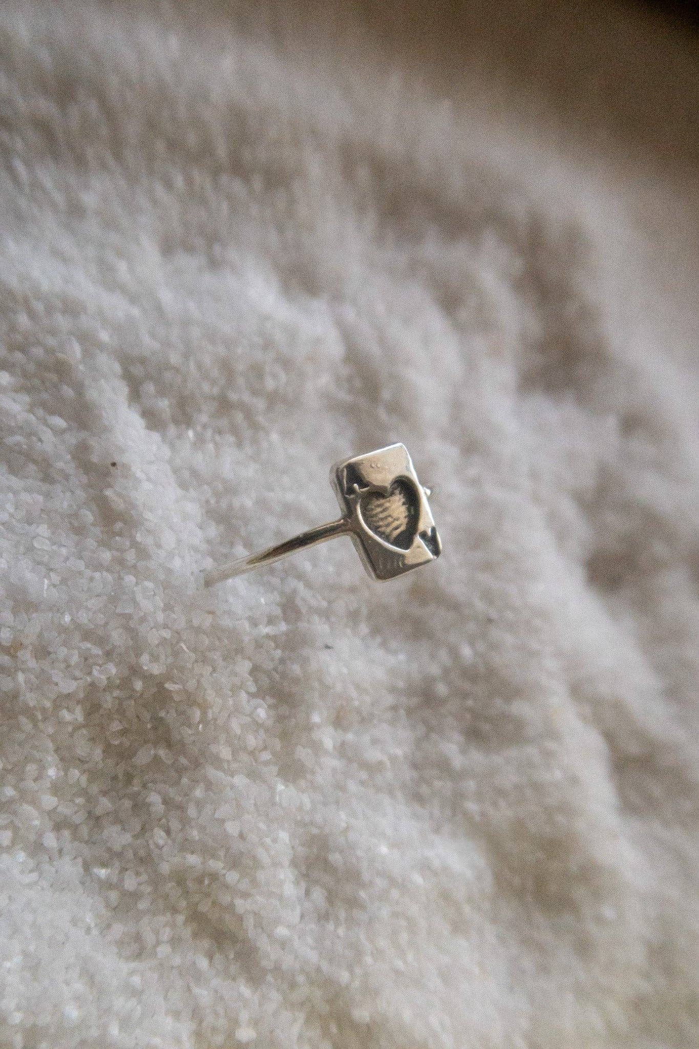 Shiftd Jewelry - Vente Anneau/bague à empiler - Bague As de Cœur0