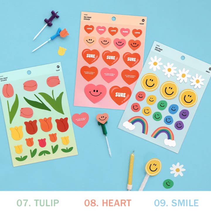 K-Wonderland - Vente Autocollant - Autocollants décoratifs imperméables et amovibles ICONIC Big Point2