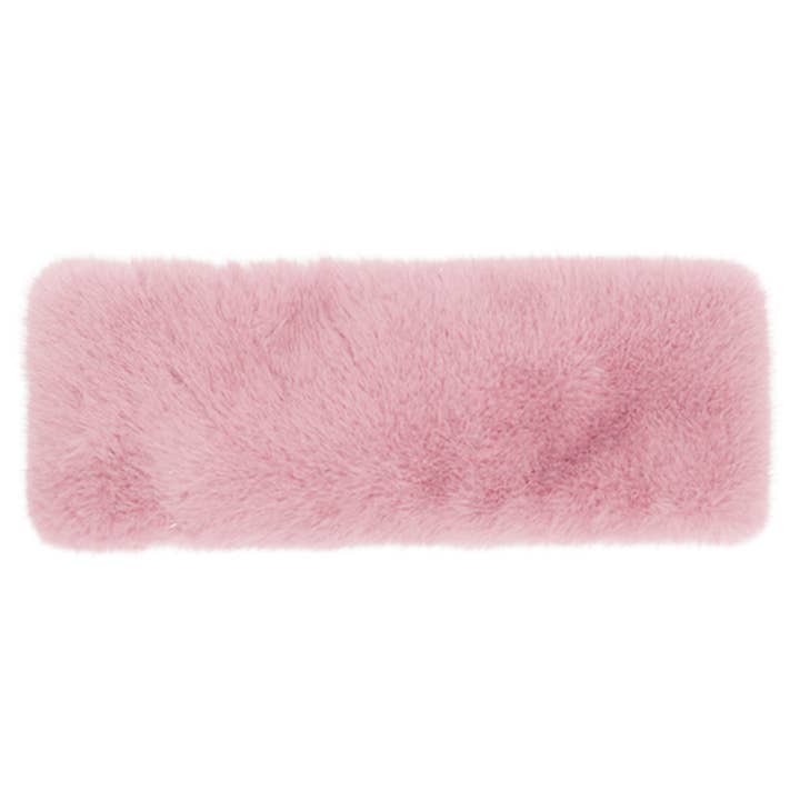 Hana - Wholesale Fashion headband – women's - C.C Glitter Short Solid Fur Leather Strap Headwrap4