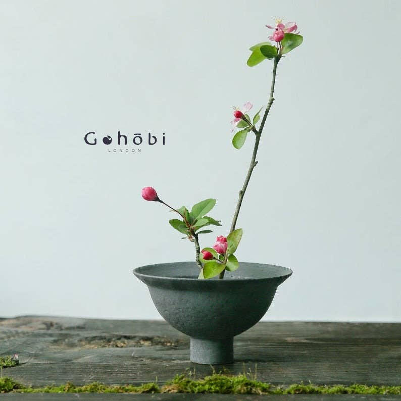 Gohobi （We cover U.S. import duties） - Wholesale Vase - Gohobi Classic Black & White Ikebana Vase0