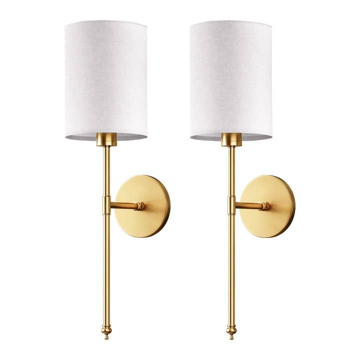WIRELESS PLEATED WALL SCONCES (SET OF 2) for wholesale by Pridola Design