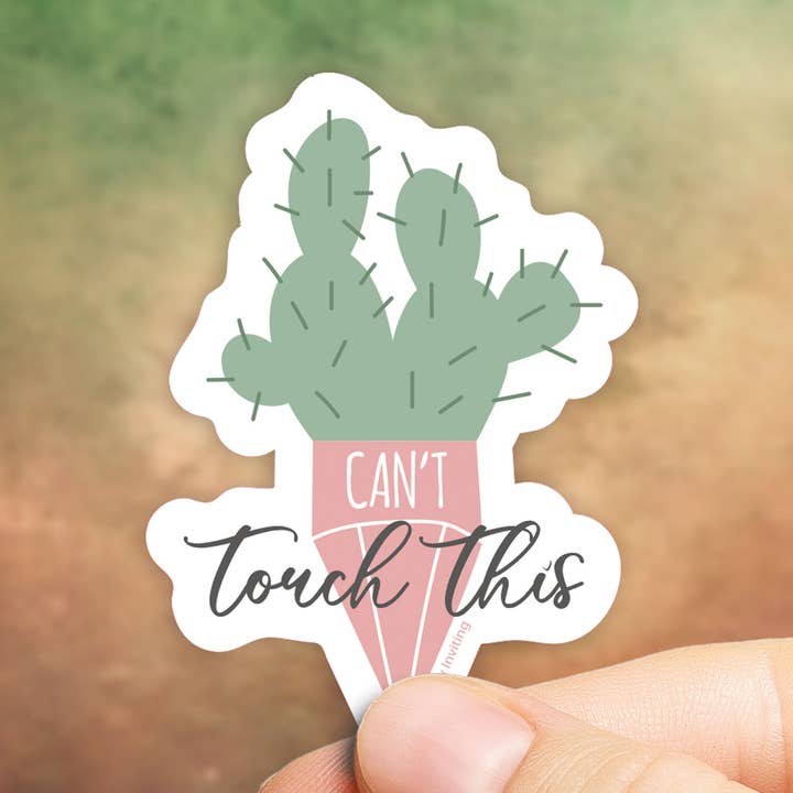 Não consigo tocar neste autocolante de vinil por atacado de Uniquely Inviting