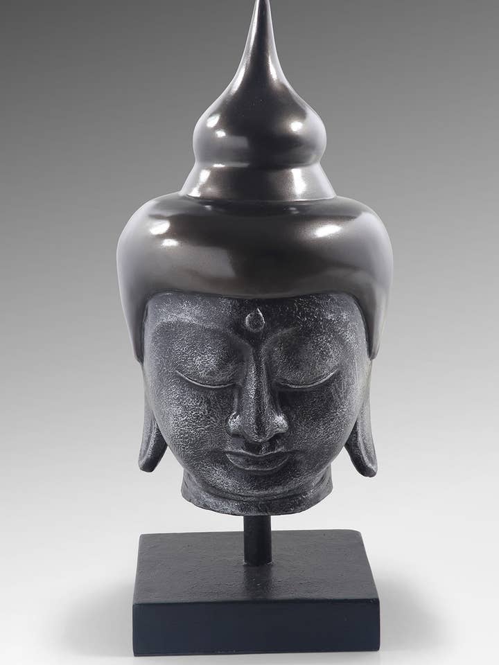 Tête de Bouddha sur support Taille pour la vente par BOIS BLANC HOME LTD