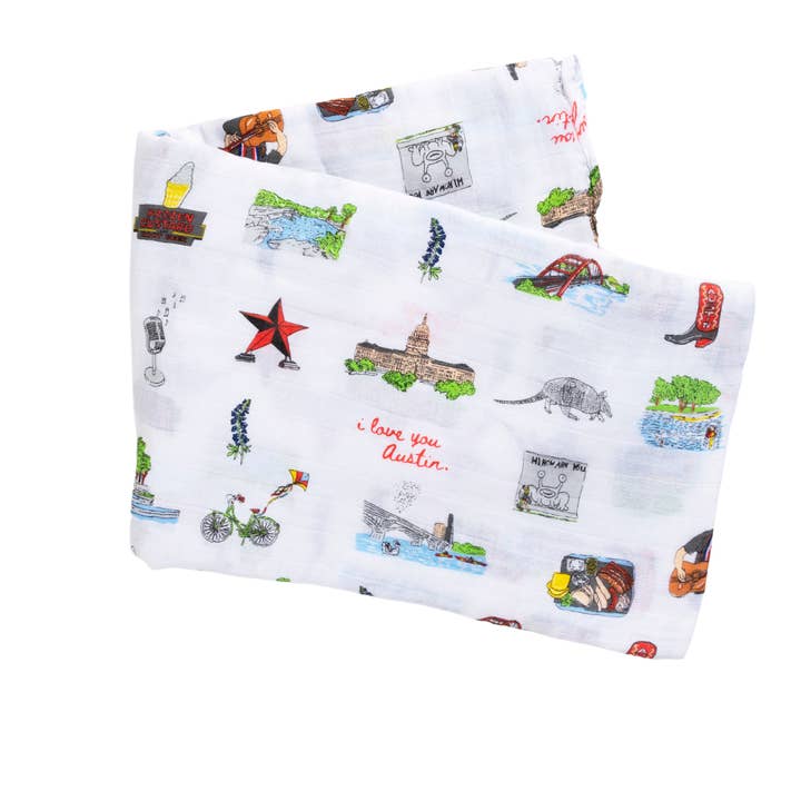 Little Hometown - Wholesale Swaddle - Baby - Austin Baby Swaddle Blanket (Unisex)