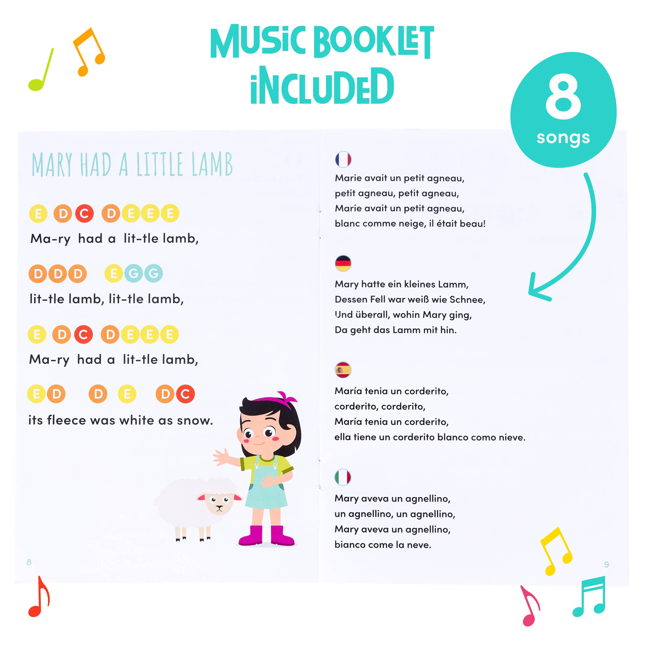 The Twiddlers - Venta al por mayor Juguete musical - Niños y bebés - Conjunto de 8 campanas musicales de mano en colores del arcoíris5