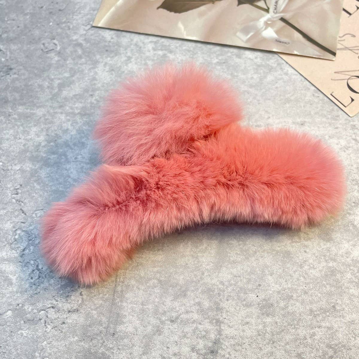 ACCITY - Wholesale Hair Clip - Women's - Rex Rabbit Fur Claws - Elegant Mixed Color Clips_CWASC159144