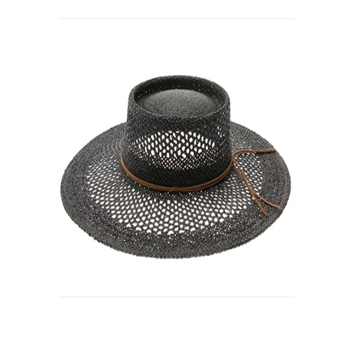 Queens INC - Wholesale Straw Hat - Women's - PEEKABOO WEAVE GAMBLER STRAW HAT3