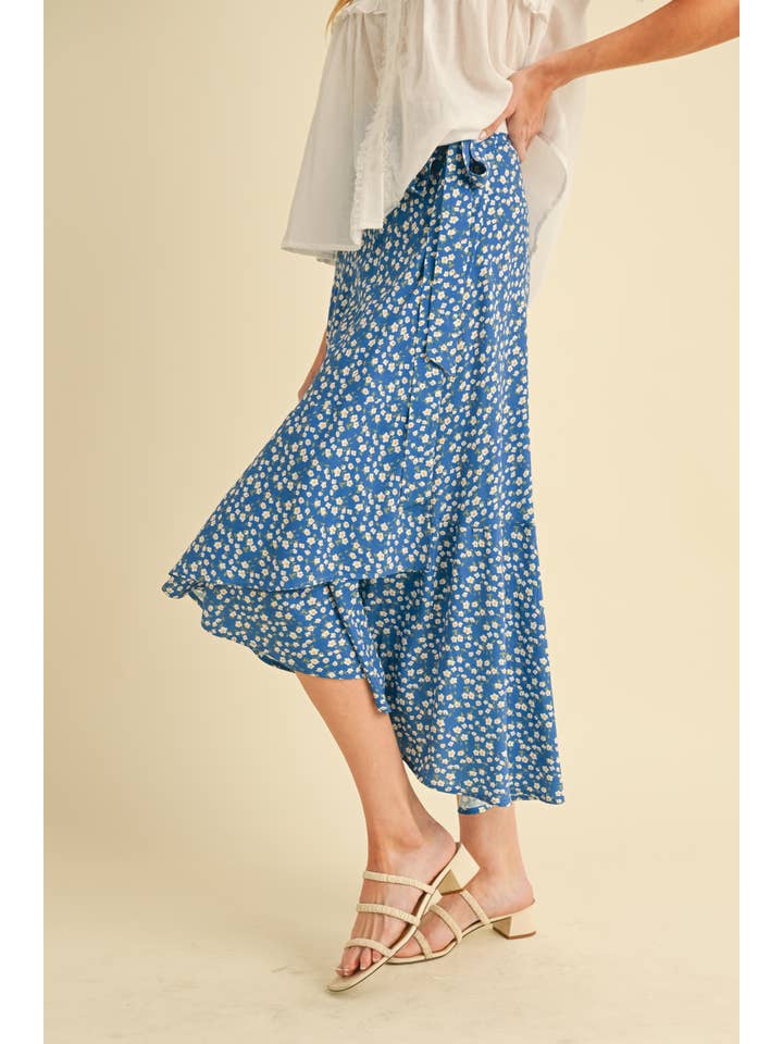 AEMI + CO - Wholesale Skirt - Women's - 7135FN Berti Floral Wrap Skirt5