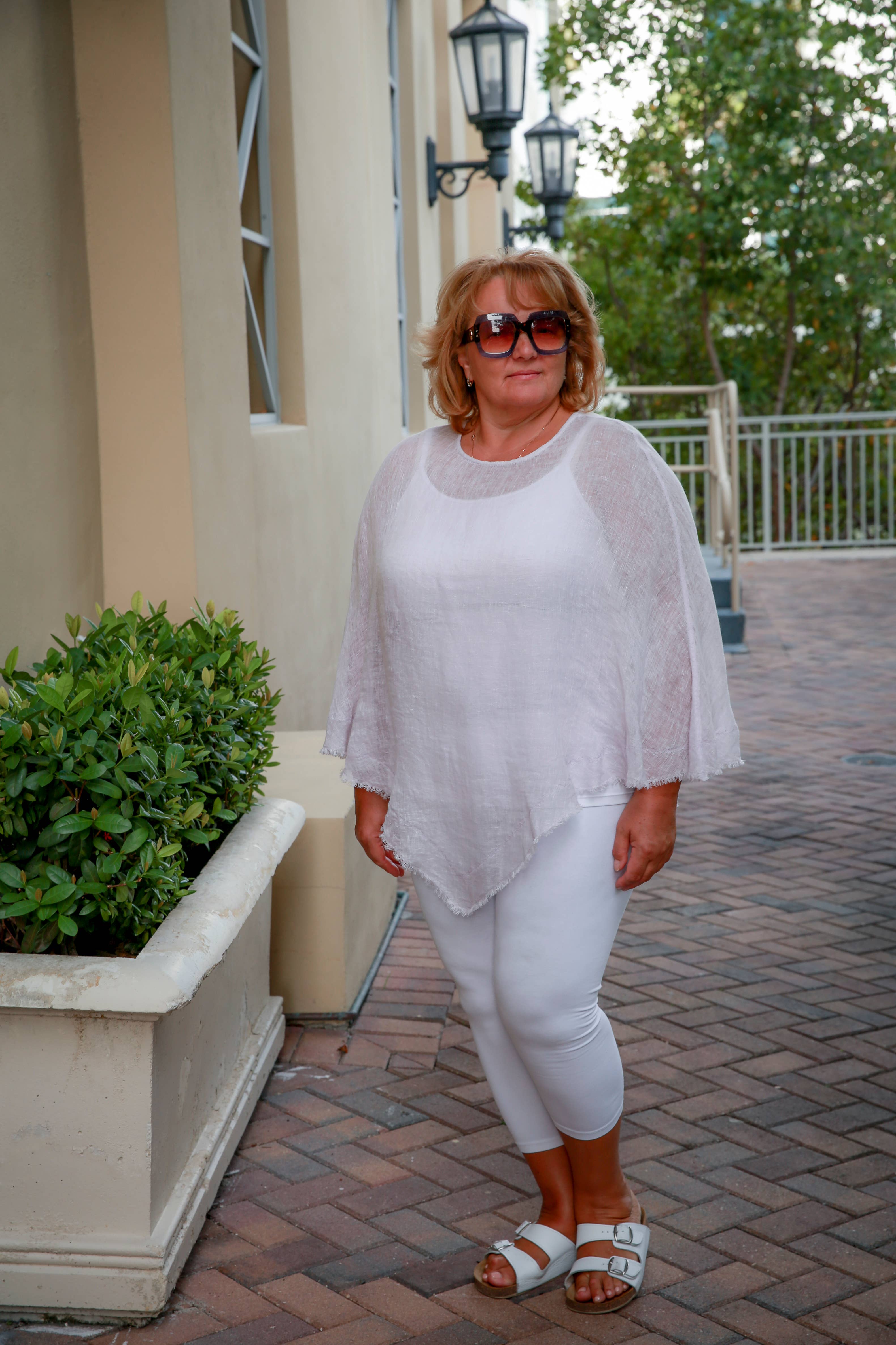 VIKOLINO - Wholesale Poncho - Dames - Linnen transparante poncho11