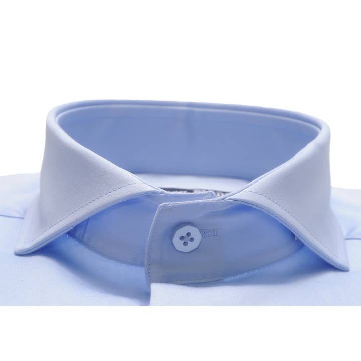 Virgoan Wish LLC - Wholesale Button Down Shirt - Men's - Da Vinci Blue Collar | Cutaway Collar shirt1