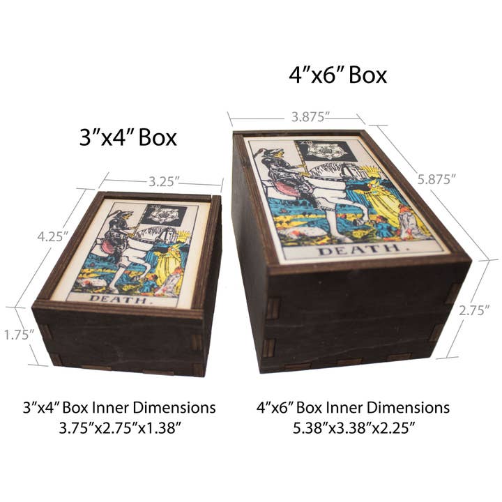 Most Amazing - Wholesale Decorative Box - Tarot - 13 - Death Full Color Stash Box2