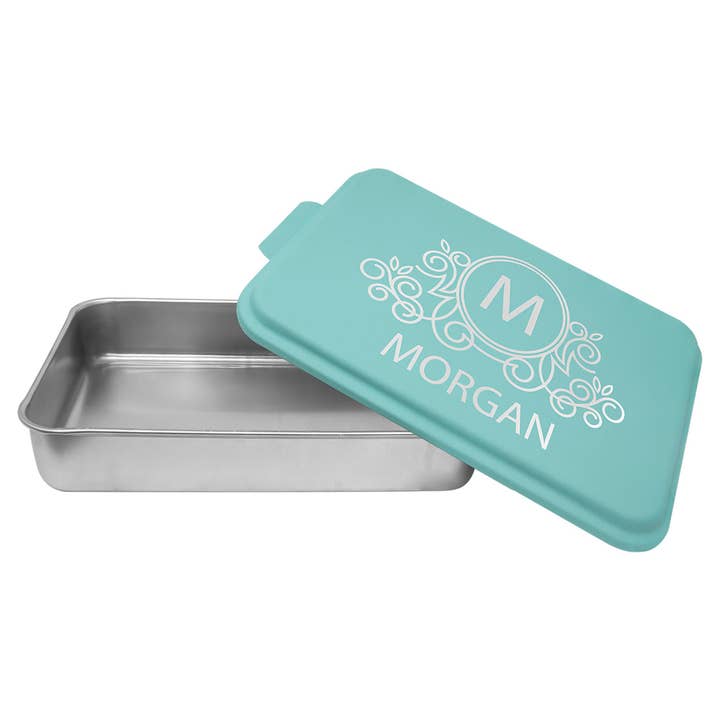 D&P Woodworks and Engravings, LLC - Wholesale Cake Pan - Personalized cake pan with lid