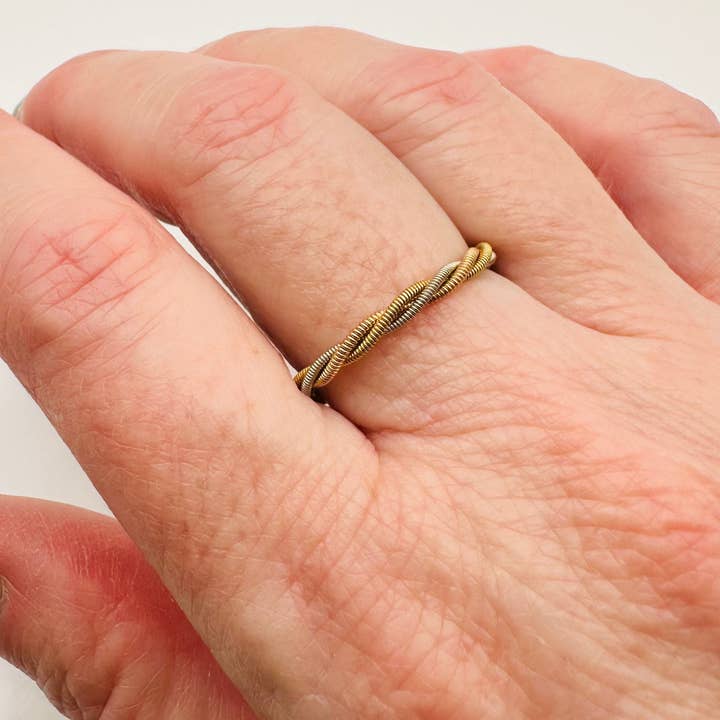 Middle Sister Designs - Wholesale Band/Stacked Ring - Twisted String Ring3