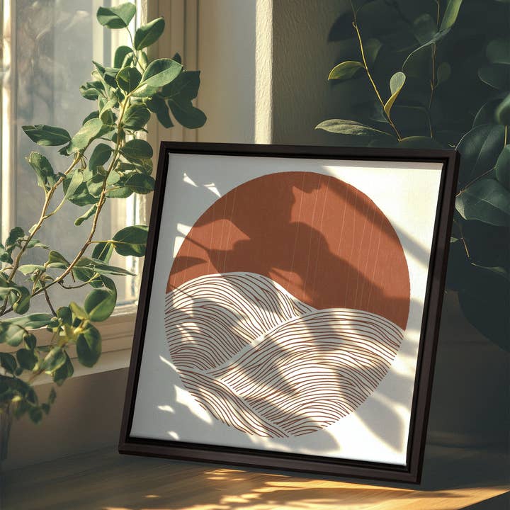 Oleka Canvas - Wholesale Art Print - EARTH WAVES, Oeuvre sur toile étiré