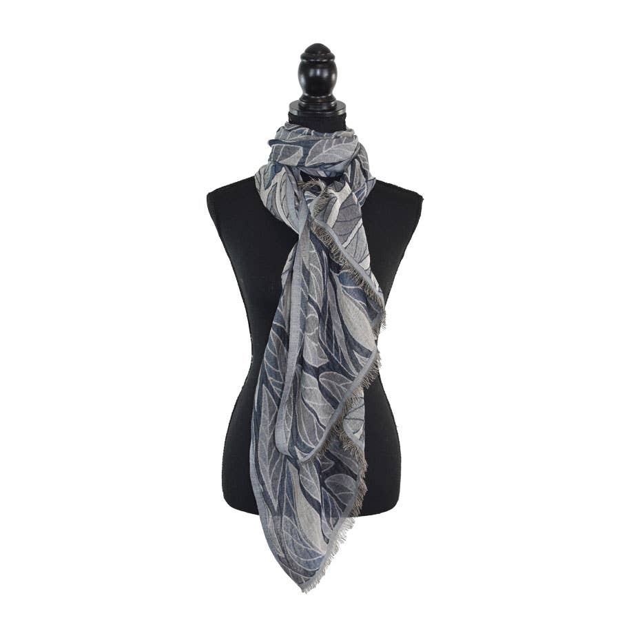 Dupatta Designs - Wholesale Scarf - Women's - Devorah Woven Leaf Scarf7