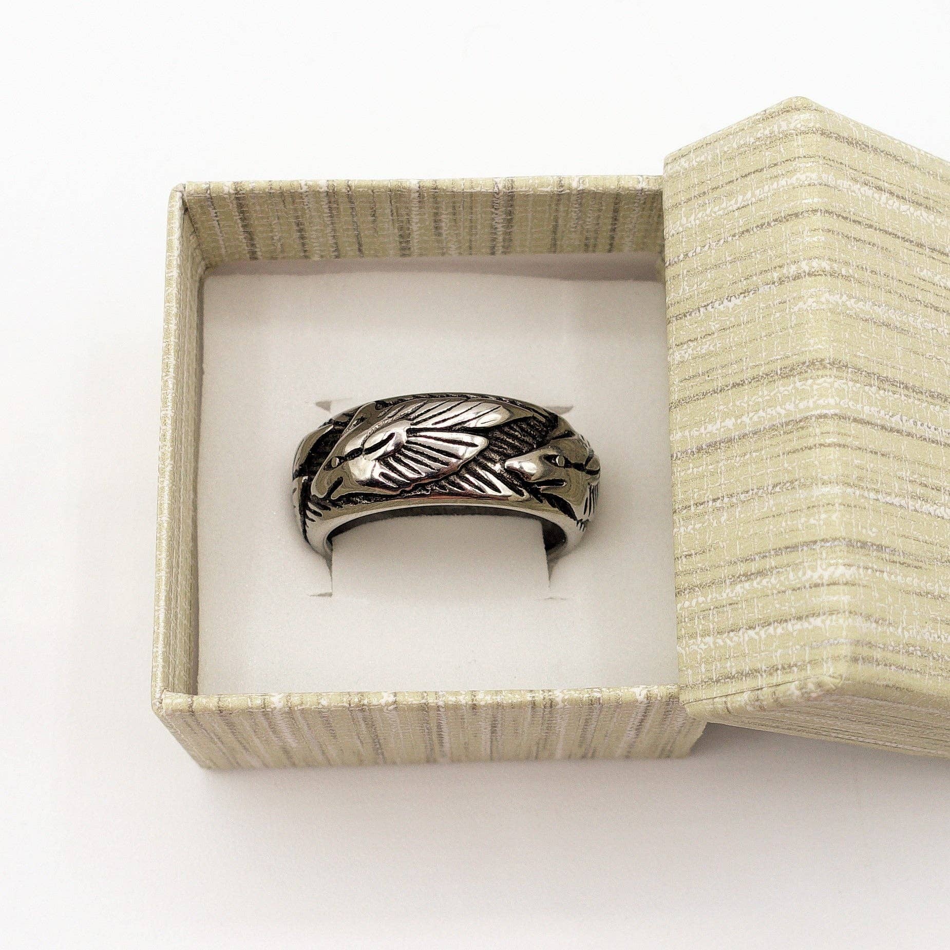 ANELLO maxi fede uomo inciso ACCIAIO for wholesale on Faire1