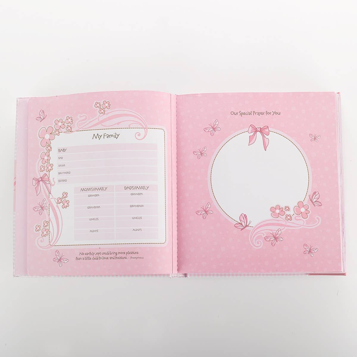 Christian Art Gifts - Wholesale Memory Book - Kids & Baby - Memory Book Our Baby Girl Padded Hardcover2