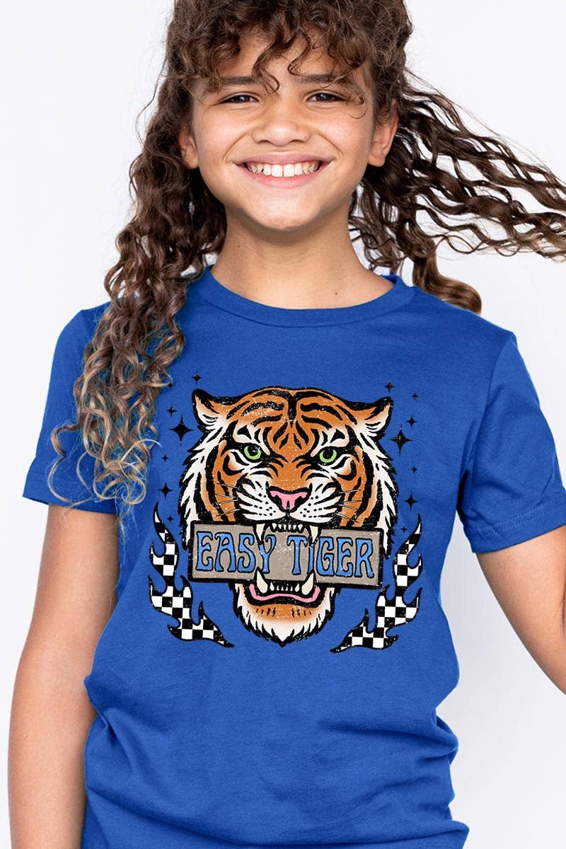 COLORBEAR - Wholesale T-Shirt - Kids - Retro Easy Tiger Kids Graphic Tee5