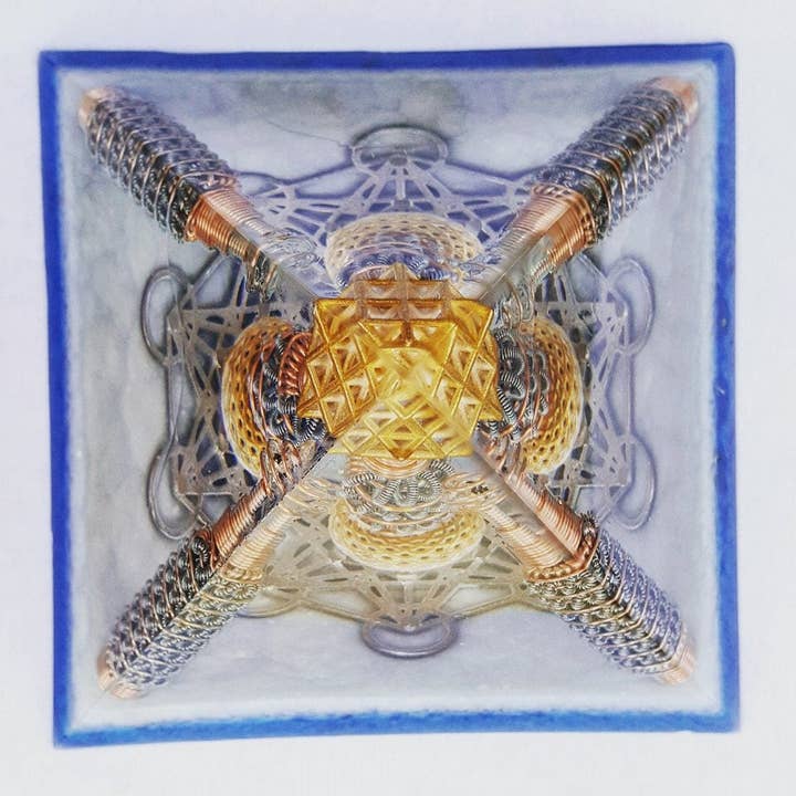 Spirit Elevations - Wholesale Spiritual Stone/Crystal - Orgone® Pyramid - Metatron Light Body Accelerator Orgonite® Pyramid With Emf / Rf Protection Orgone Generator® Large2
