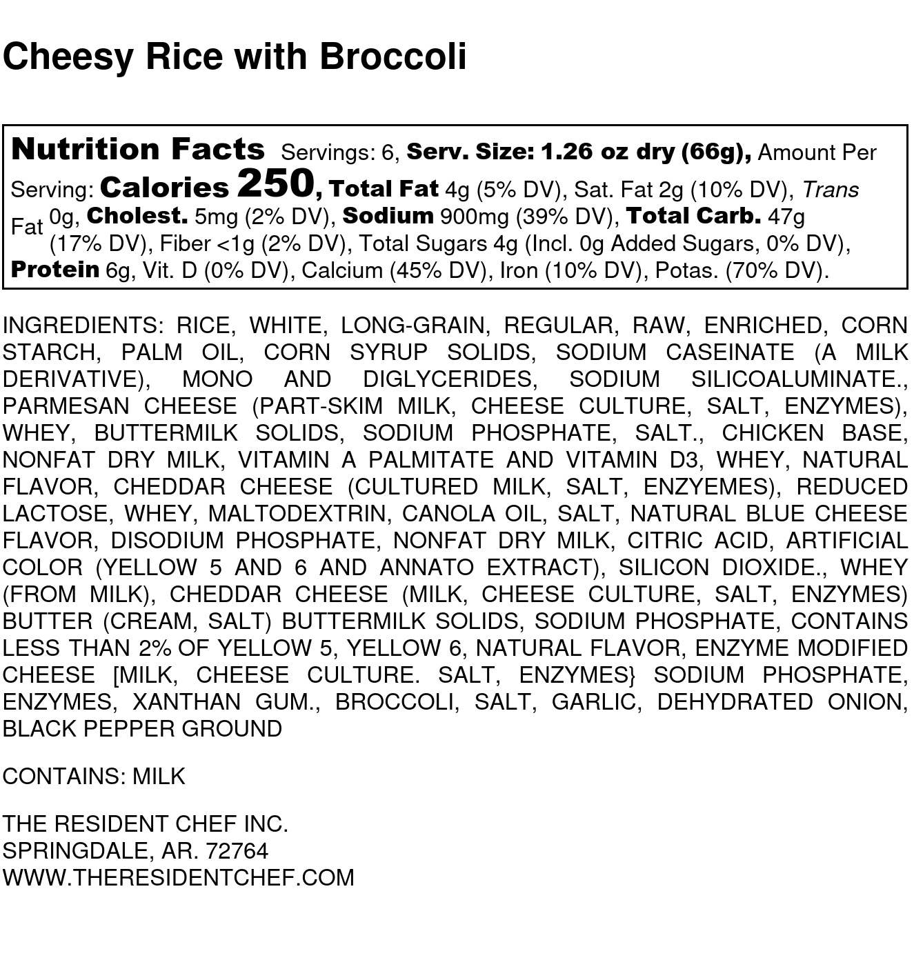 The Resident Chef - Wholesale Rice - Cheesy Rice with Broccoli1