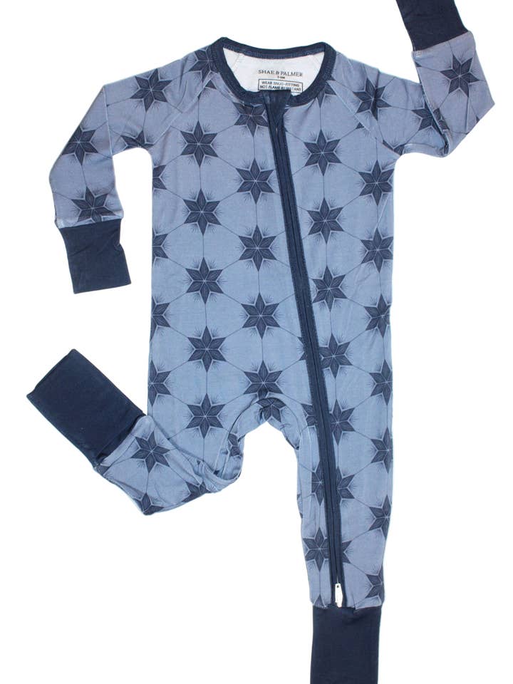 Starry Night - Polar Blue - Baby Romper for wholesale by Shae & Palmer