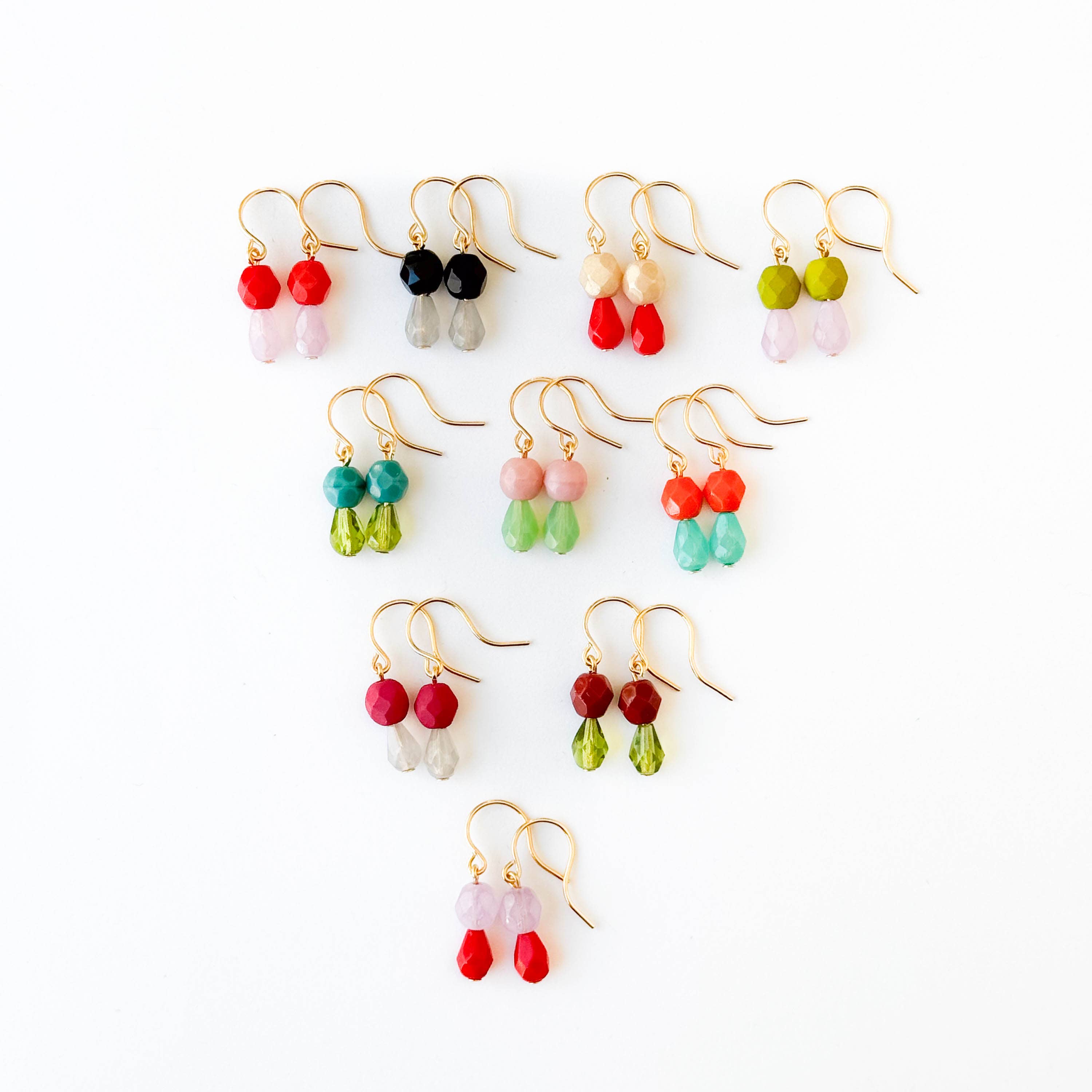 Nest Pretty Things - Wholesale Dangle Earrings - Tiny Earrings Small bead earrings Little color drop earrings2