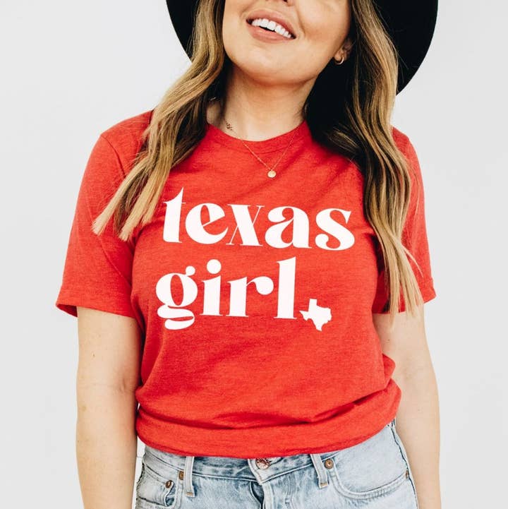 Texas Girl | Southern T-Shirt | Ruby’s Rubbish® for wholesale by Ruby’s Rubbish