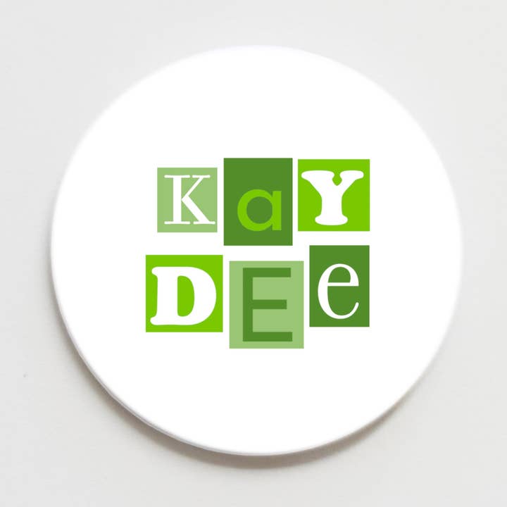 Kappa Delta Collage Greek Button - 2.25 inch for wholesale by Good Vibez Collegiate