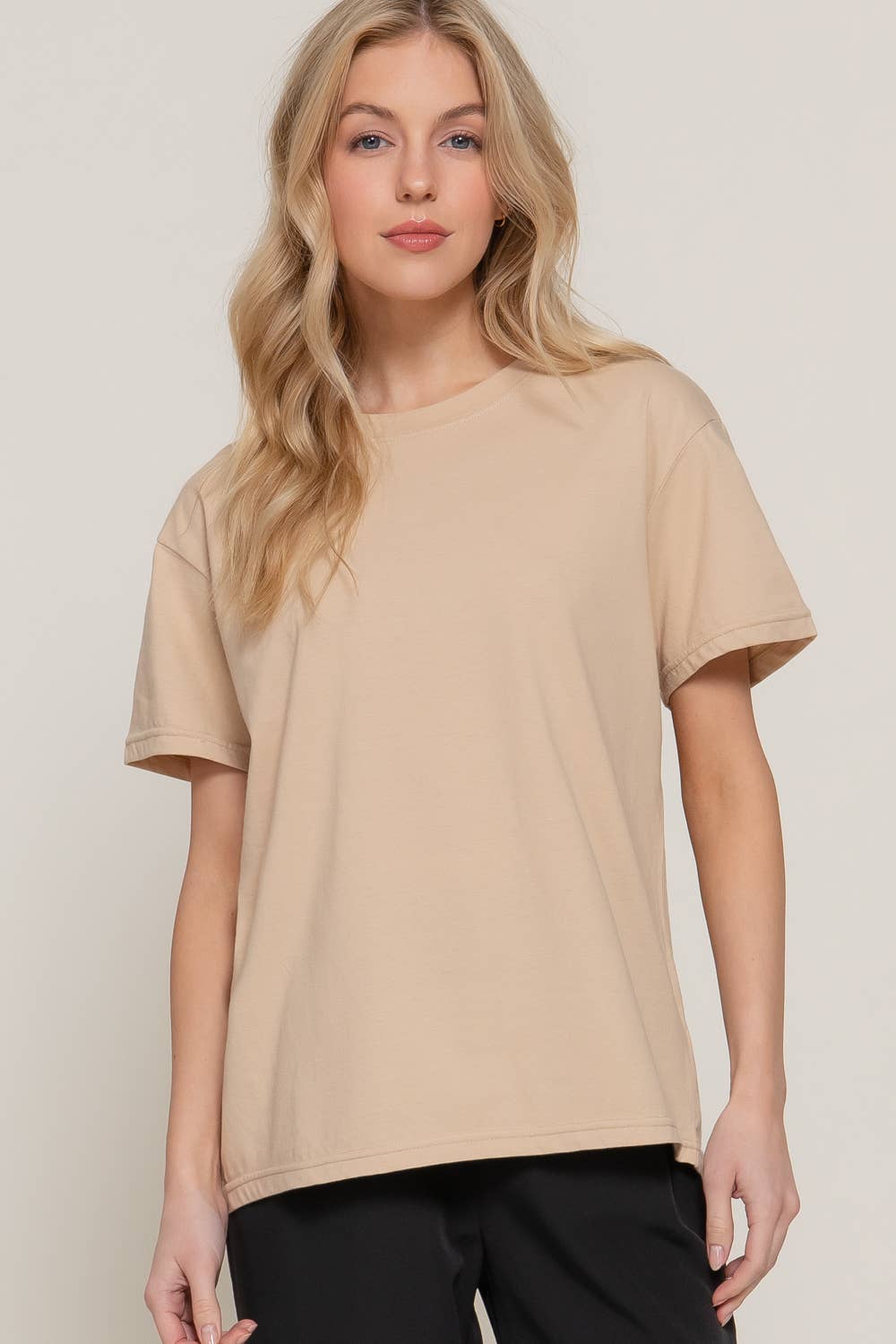 Active Basic | Active USA – wholesale Knit top – Women's – Short Sleeve Round Neck Tee15