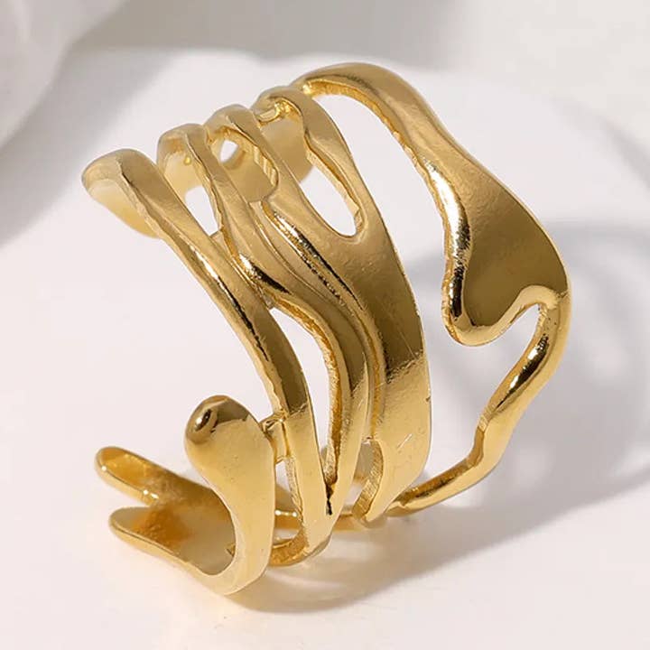 Irregular Solid Color Open Rings Style for wholesale by Gooddiy