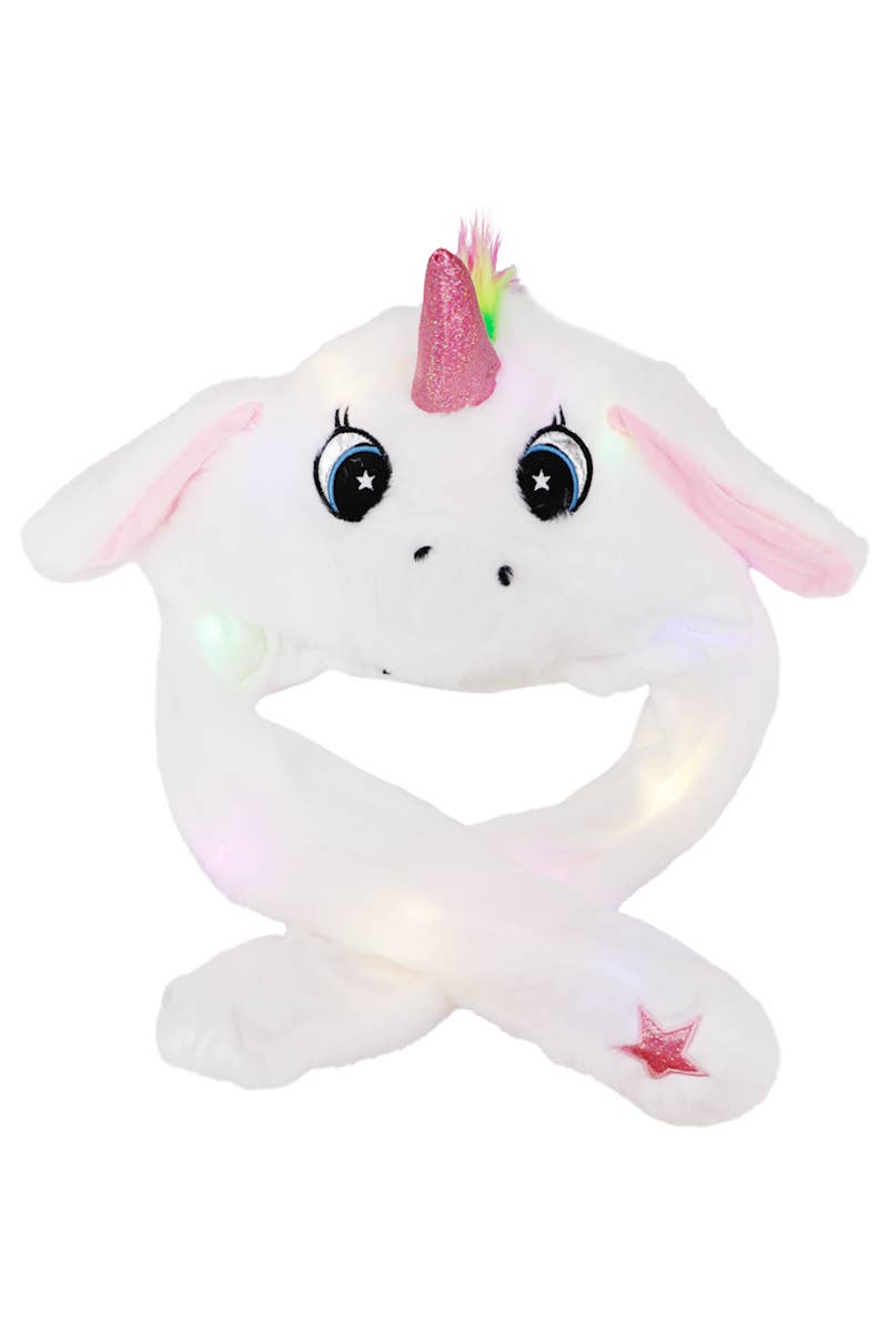 ASSORTED Unicorn Fluffy Fur Led Light-up Ear Moving Hat for wholesale on Faire8