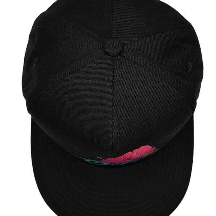 Aloha Designs - Wholesale Flat Brim Cap - Unisex - Aloha Hat with Colorful Hawaiian Aloha Hibiscus Print Hawaii3