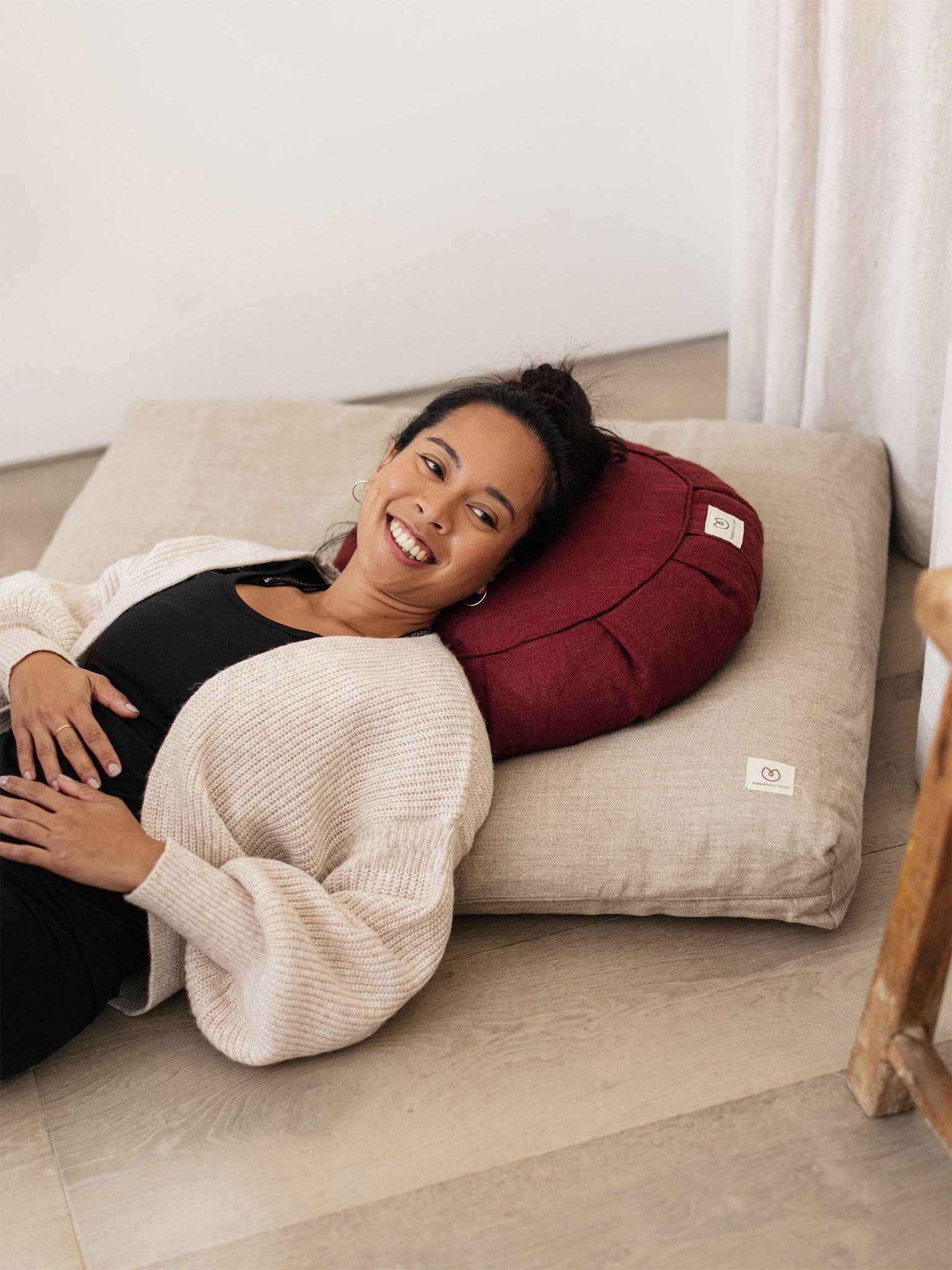 Yogamatters - Wholesale Meditation Supplies - Yogamatters Hemp Zabuton - Natural1