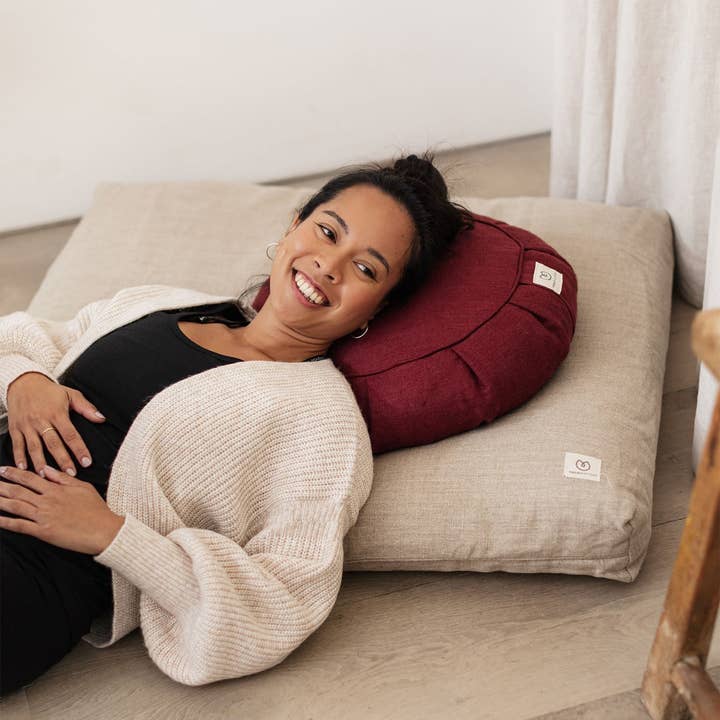 Yogamatters - Wholesale Meditation Supplies - Yogamatters Hemp Zabuton - Natural1