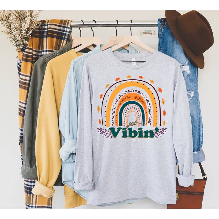 Just Vibin' Shirt for wholesale by Real McCoy Mercantile, LLC