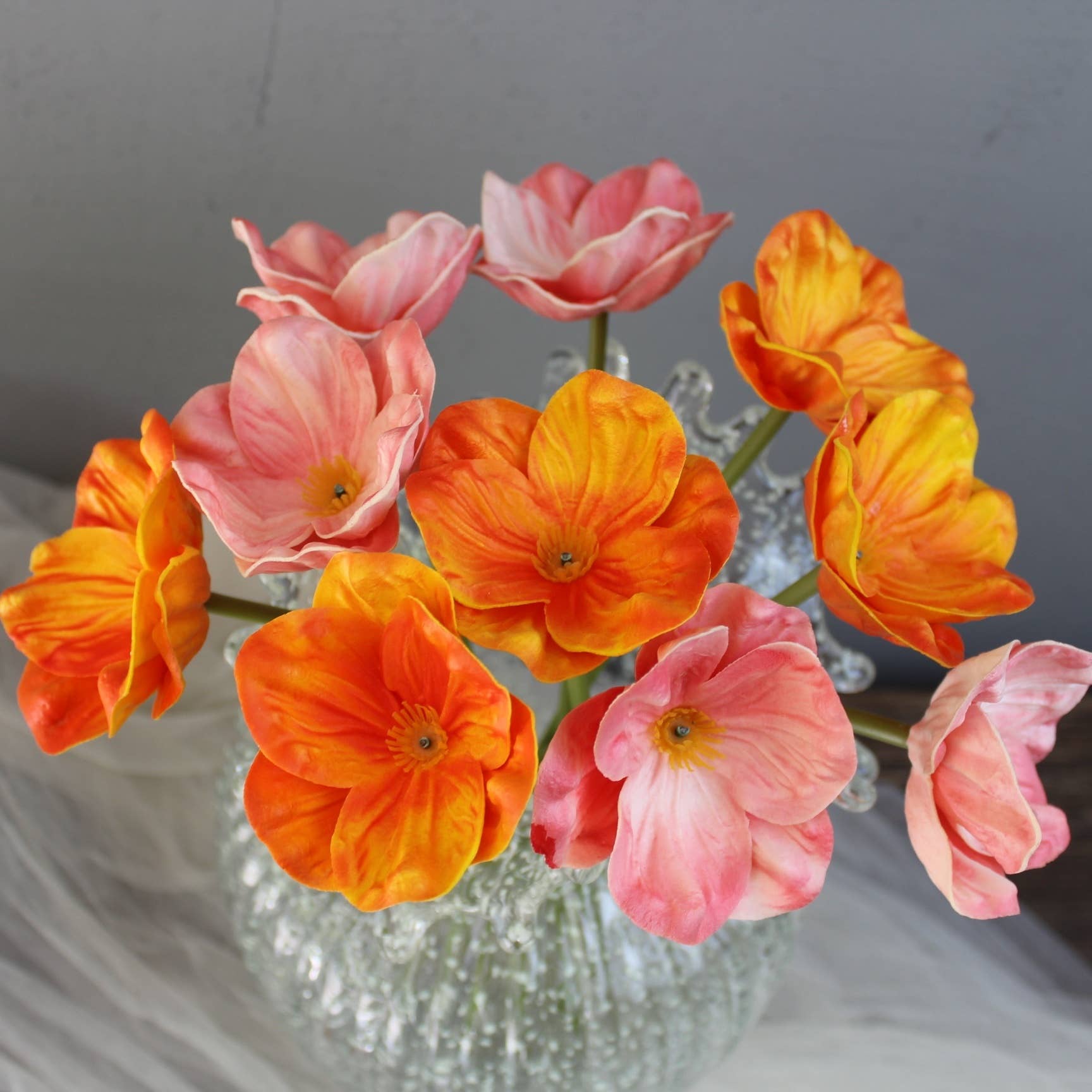 ACNITE(We cover U.S. import duties) - Wholesale Artificial flowers - Artificial poppy flowers real touch faux flowers home decor1